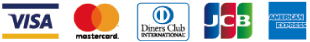 VISA・mastercard・Diners Club・JCB・AMERICAN EXPRESS